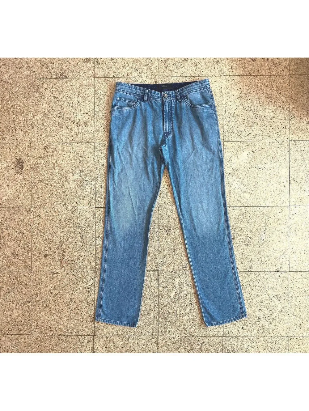 Brioni Stelvio Straight Leg Blue Jeans Men's 36x36 Italy Luxury Denim 5 Pocket